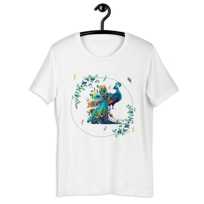 Peacock Feather-inspired Unisex t-shirt Limited Edition