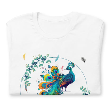 Peacock Feather-inspired Unisex t-shirt Limited Edition