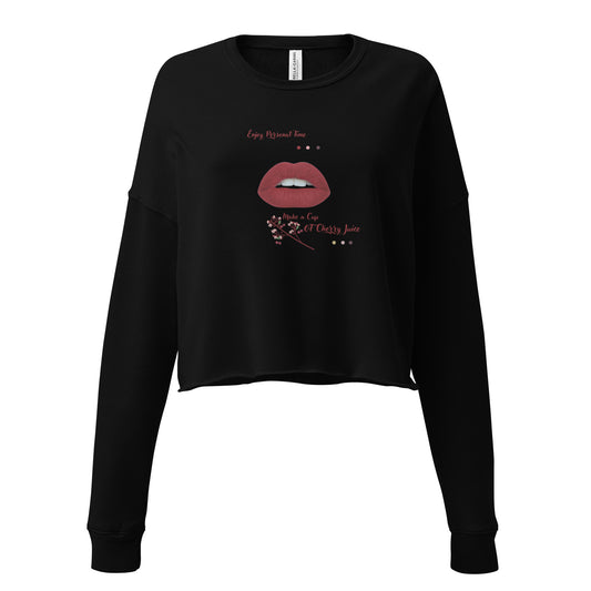 Persenat Time Crop Sweatshirt