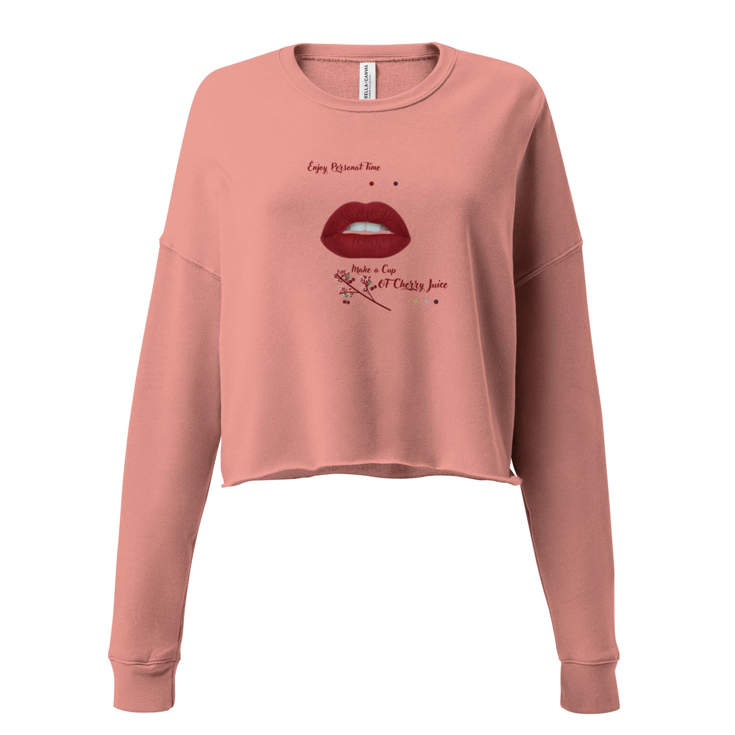 Persenat Time Crop Sweatshirt