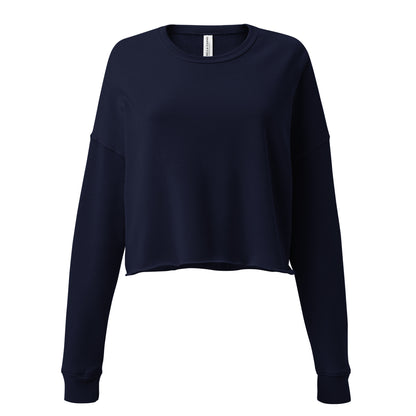 Navy Blue Crop Sweatshirt