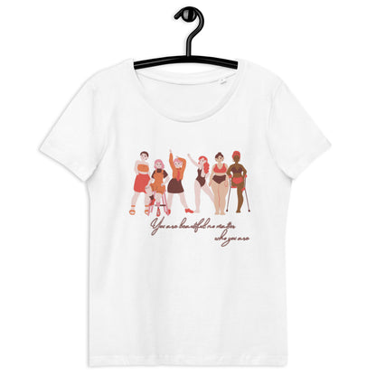 You Are Beautiful" Women's Fitted Eco Tee